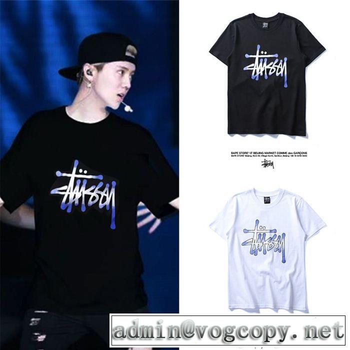 2018人気の主流アイテム 半袖Tシャツ 2色可選 ステューシー STUSSY 人気デザインで欲しい
