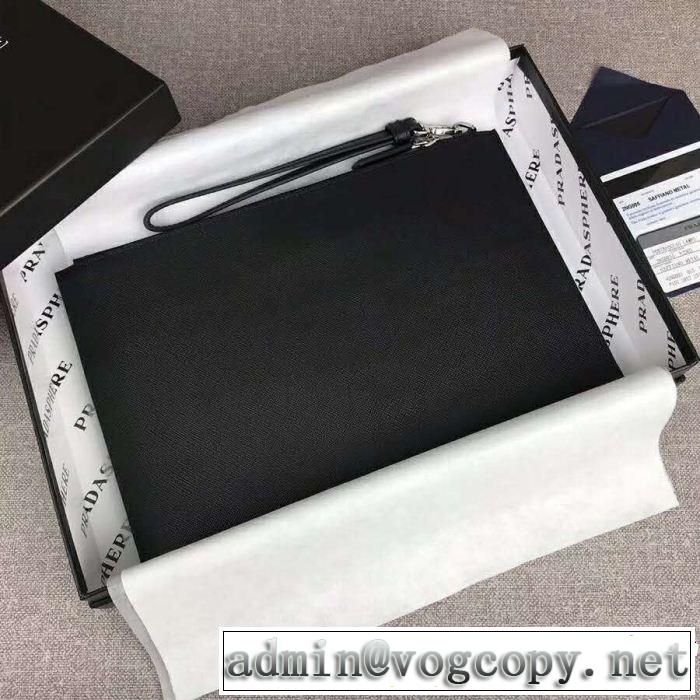 2018秋冬の定番新品到来! プラダ芸能人愛用 PRADA 2色可選 ポーチ冬季限定販売