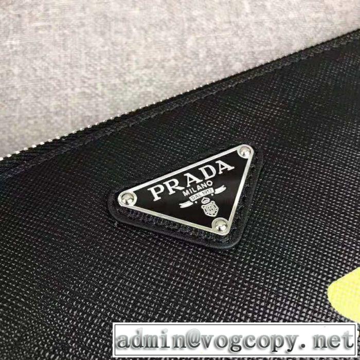 2018秋冬の定番新品到来! プラダ芸能人愛用 PRADA 2色可選 ポーチ冬季限定販売