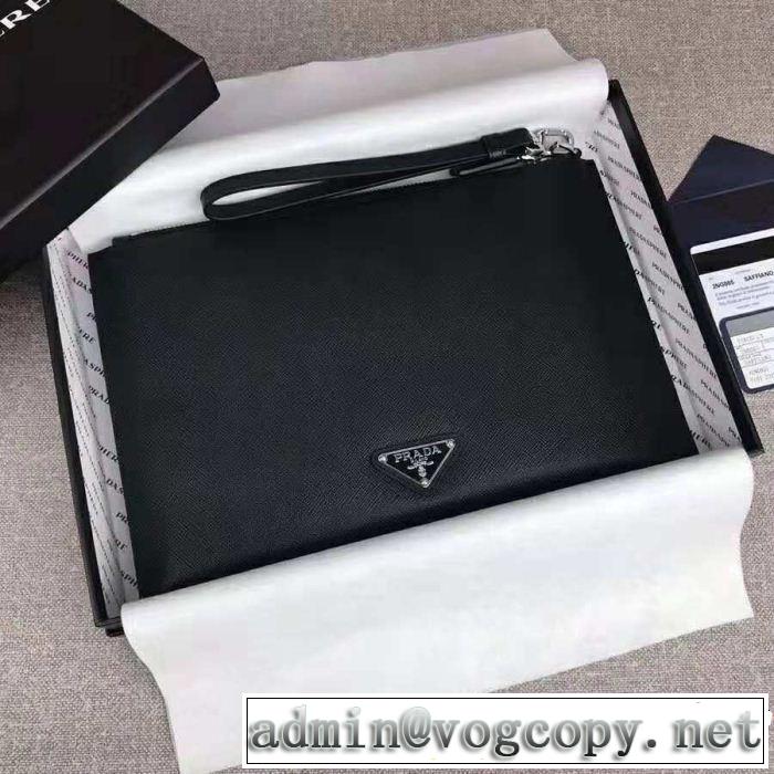 PRADA 2色可選 ポーチ希少性の高い 2018年秋冬シーズン プラダ 大胆なデザイン