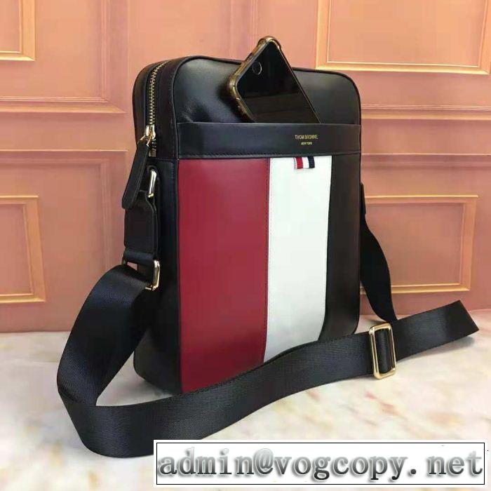 秋冬大活躍 ショルダーバッグ トムブラウン 2018年秋冬入荷 THOM BROWNE 美品*入手困難