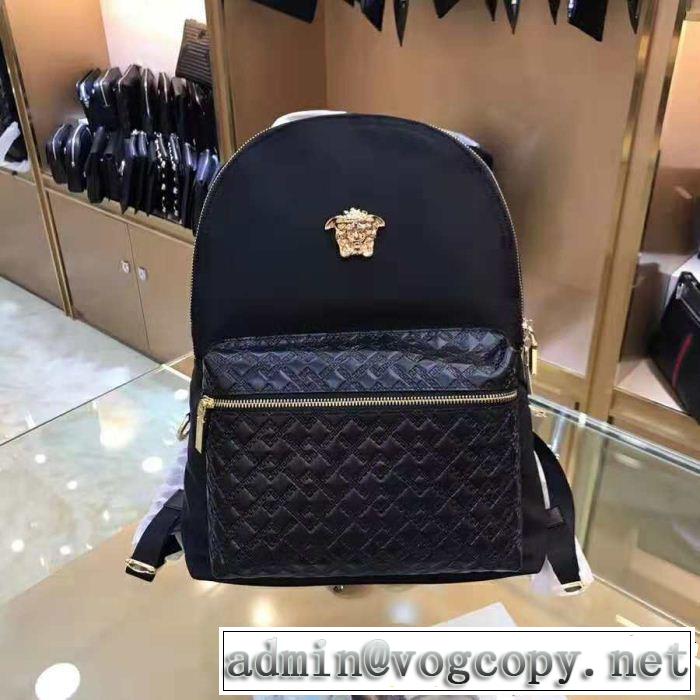 ヴェルサーチ2018【SALE！】 圧倒的人気新着 VERSACE リュック、バックパック有名人同じアイテム