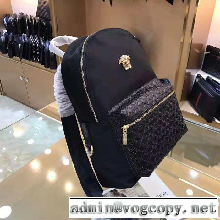 ヴェルサーチ2018【SALE！】 圧倒的人気新着 VERSACE リュック、バックパック有名人同じアイテム