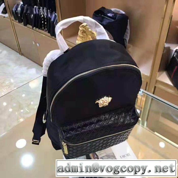 ヴェルサーチ2018【SALE！】 圧倒的人気新着 VERSACE リュック、バックパック有名人同じアイテム