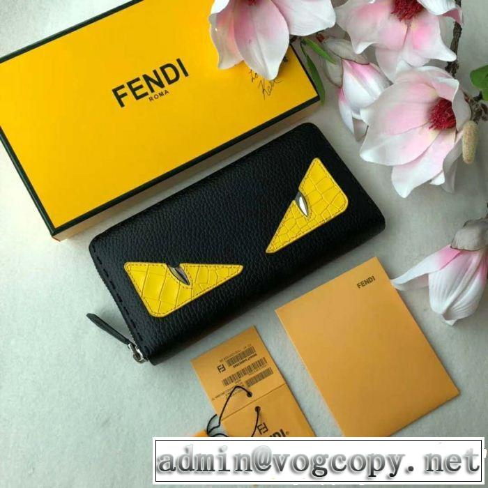 FENDI 最落なし フェンディ素材感を引き出せるアイテム 長財布 トップトレンド2018