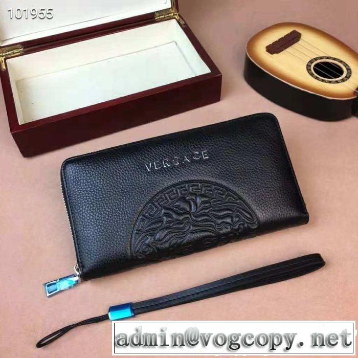 ファッション度アップ 長財布 VERSACE 2018新品入荷 ヴェルサーチ 大人キレイめ
