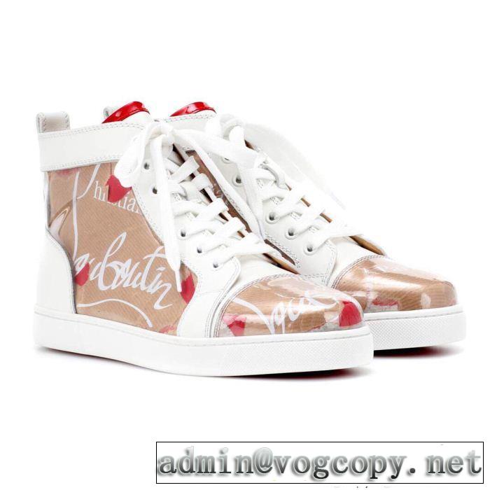 大胆なデザインハイトップシューズ クリスチャンルブタン しっかりとした CHRISTIAN LOUBOUTIN