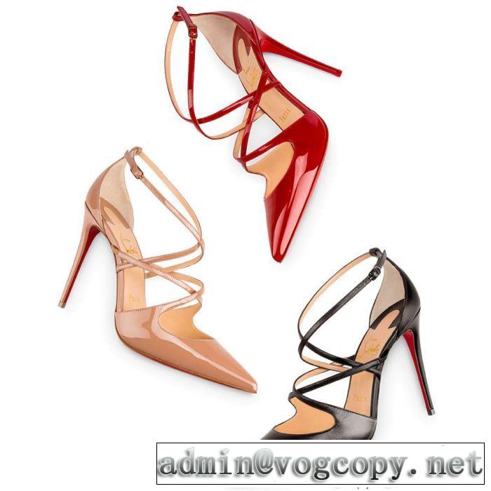 華やかさ満点CHRISTIAN LOUBOUTIN ハイヒール3色選択可クリスチャンルブタン 超人気美品