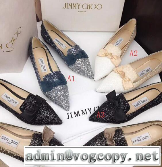 上品でファッション レディース ローヒール ジミーチュウ JIMMY CHOO 2018春夏新作4色選択可