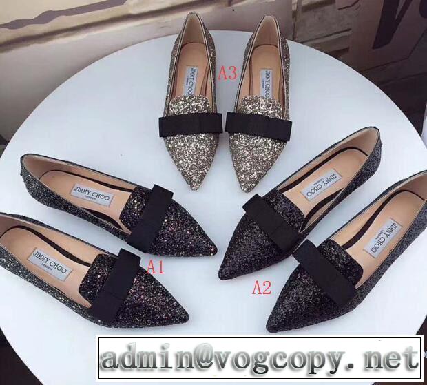  大流行中 3色選択可ジミーチュウ JIMMY CHOO 2018春夏新作レディース ローヒール
