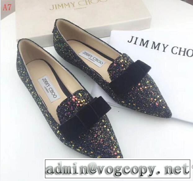 大流行中 3色選択可ジミーチュウ JIMMY CHOO 2018春夏新作レディース ローヒール