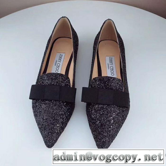 大流行中 3色選択可ジミーチュウ JIMMY CHOO 2018春夏新作レディース ローヒール