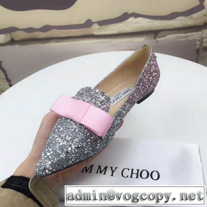 大流行中 3色選択可ジミーチュウ JIMMY CHOO 2018春夏新作レディース ローヒール