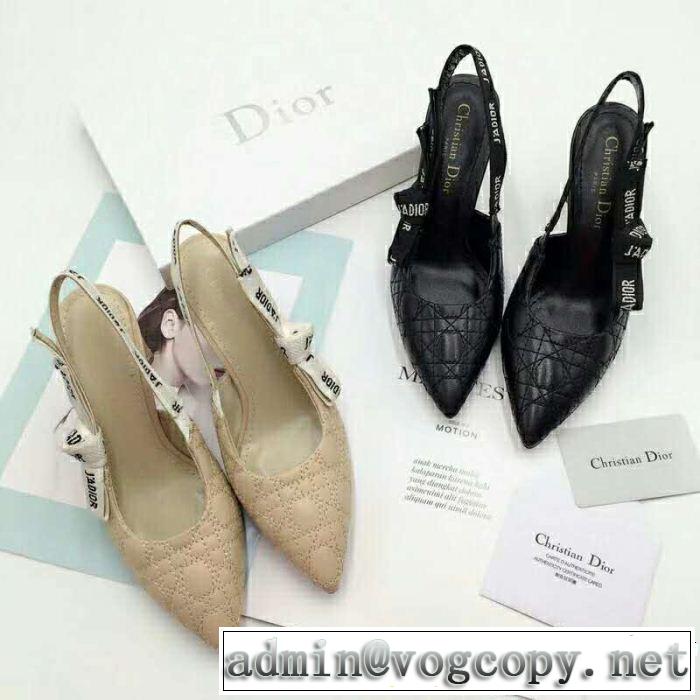 2018【SALE！】 ディオール DIOR 2色可選大人っぽい ハイヒール人目を引く存在感
