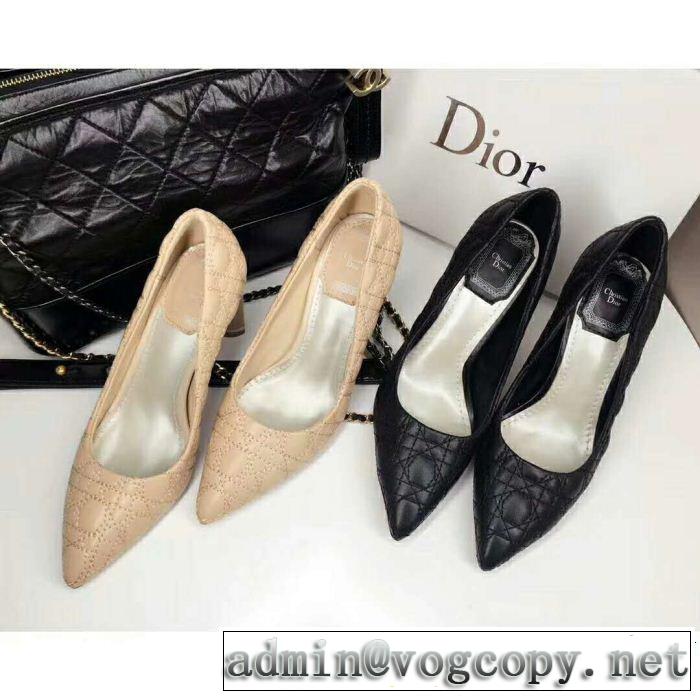 DIOR 2色可選 2018最高ランキングハイヒール超目玉新作 ディオール 有名人同じアイテム