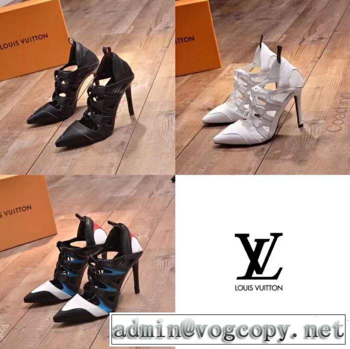 2018新品入荷 ルイ ヴィトン 大人気ブランド LOUIS VUITTON ハイヒール 3色可選注目美品