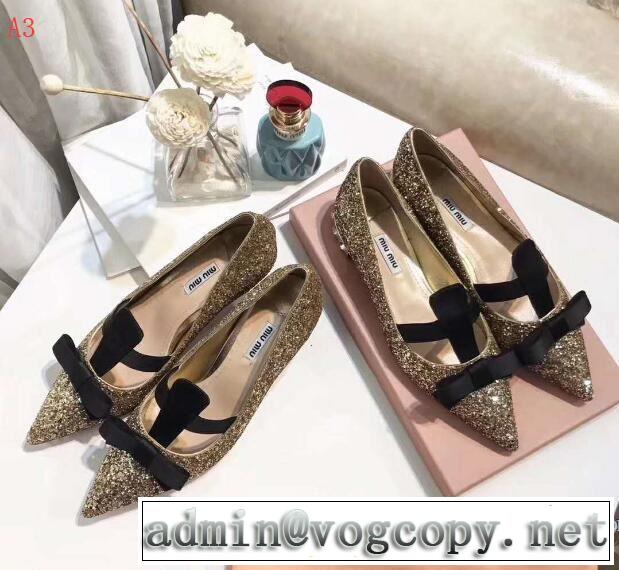 最終数量限り！ミュウミュウ MIUMIU 2018春夏新作 多色選択可 ハイヒール