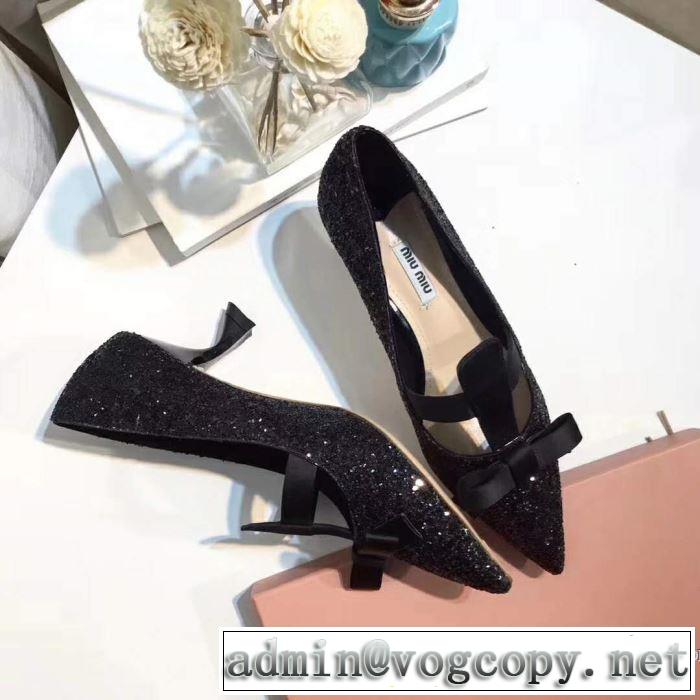 最終数量限り！ミュウミュウ MIUMIU 2018春夏新作 多色選択可 ハイヒール