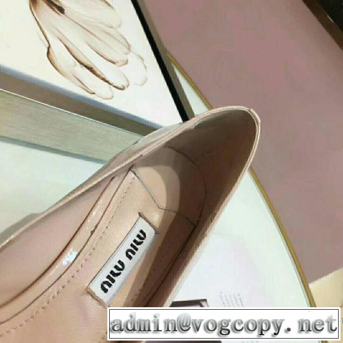 赤字価格 MIUMIU 2018春夏新作ハイヒール2色選択可ミュウミュウ