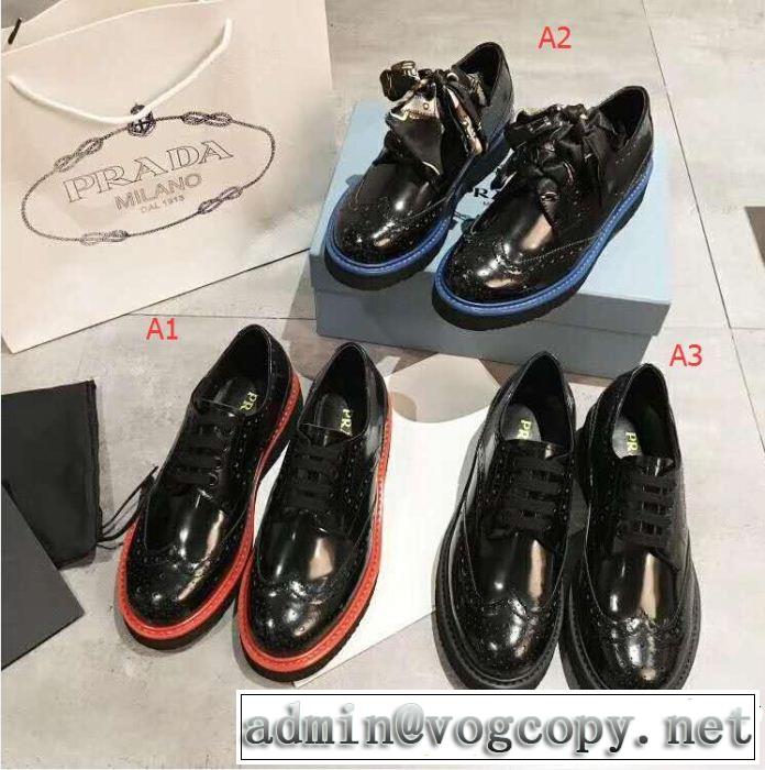 魅力をプラス ローヒール 多色可選 プラダ PRADA 2018【SALE！】上品でファッション