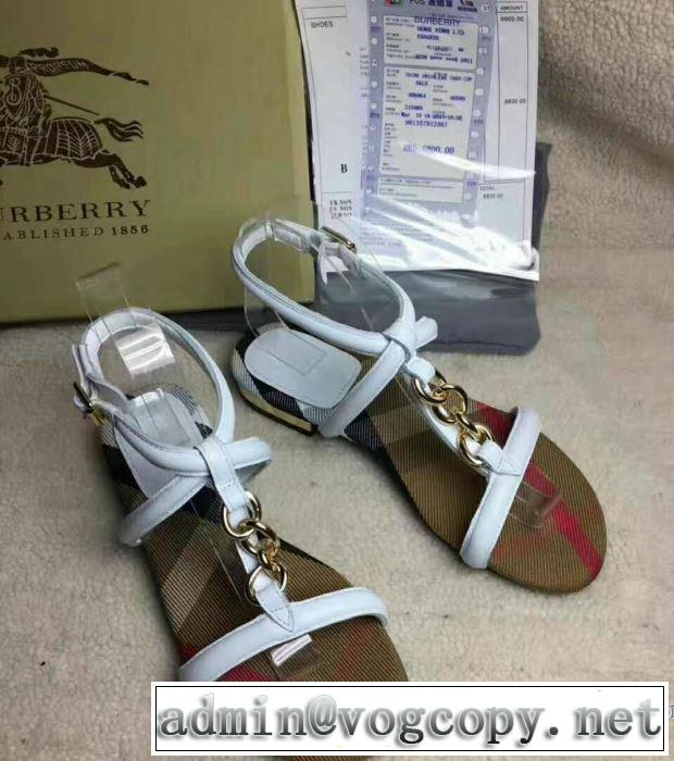 2018春夏新作 サンダル 2色可選 バーバリー BURBERRY めちゃくちゃお得