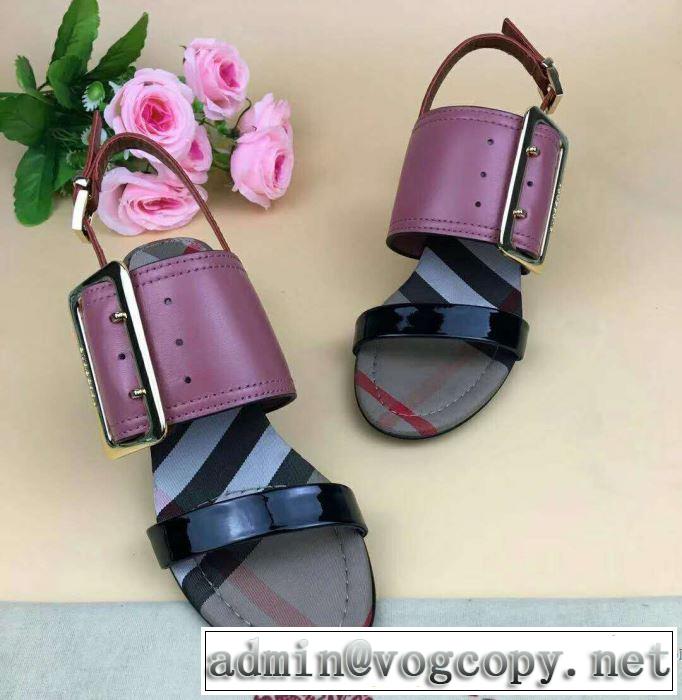サンダル 大人気☆NEW!! バーバリー BURBERRY 2018春夏新作 2色可選