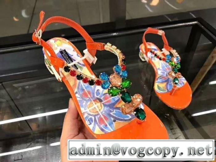 サンダル 3色可選 希少価値大！ ドルチェ＆ガッバーナ Dolce&Gabbana 2018春夏新作