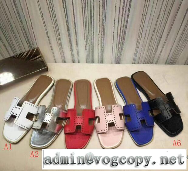 多色可選 エルメス HERMES 2018春夏新作 サンダル 個性的なデザイン
