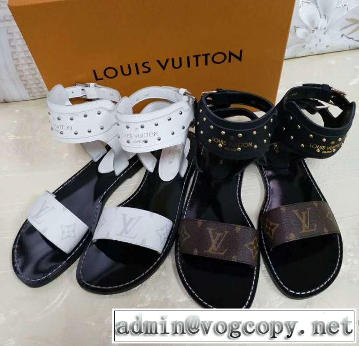 ランキング商品 2018春夏新作 ルイ ヴィトン LOUIS VUITTON サンダル 2色可選