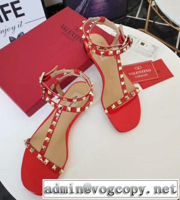 3色可選 赤字超特価高品質 ヴァレンティノ VALENTINO 2018春夏新作 サンダル
