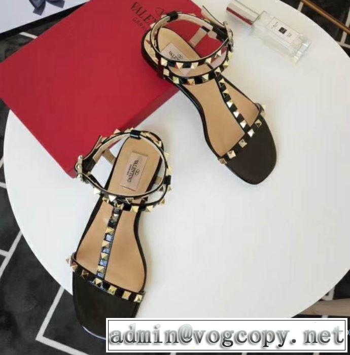 3色可選 赤字超特価高品質 ヴァレンティノ VALENTINO 2018春夏新作 サンダル