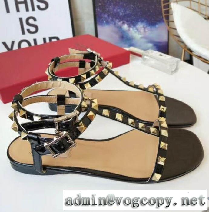 3色可選 赤字超特価高品質 ヴァレンティノ VALENTINO 2018春夏新作 サンダル