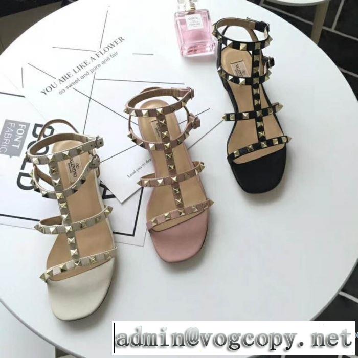 ヴァレンティノ VALENTINO 2018春夏新作 サンダル 3色可選 赤字超特価安い