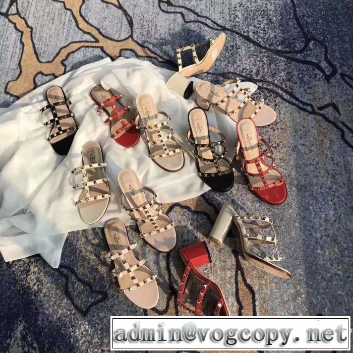 4色可選 ヴァレンティノ VALENTINO 2018春夏新作 サンダル 品質保証定番