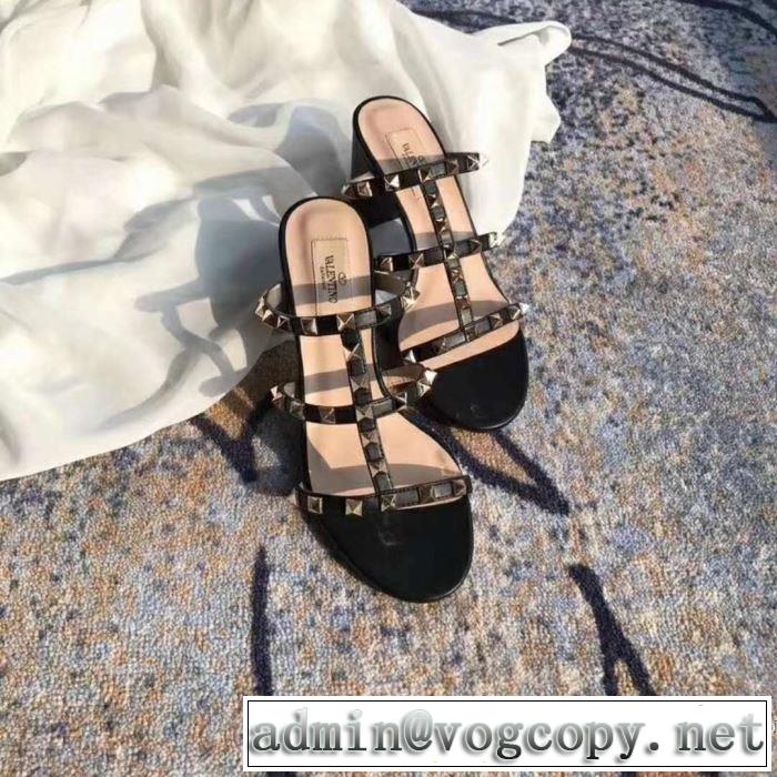 4色可選 ヴァレンティノ VALENTINO 2018春夏新作 サンダル 品質保証定番
