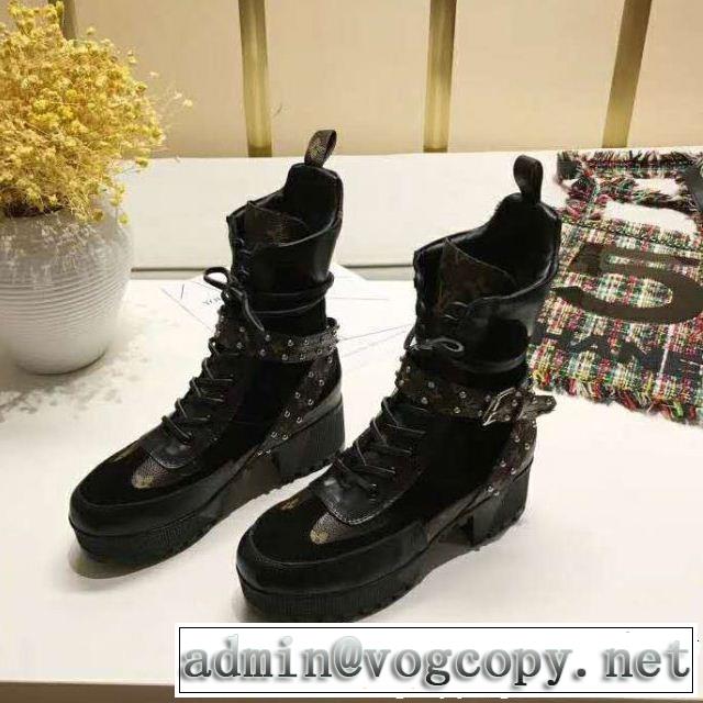 流行の注目ブランド ショートブーツ 大人気ブランド ルイヴィトン LOUIS VUITTON 秋冬トレンド