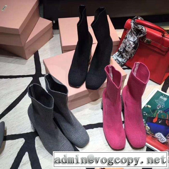  定番品質保証  ミュウミュウMiuMiu おすすめアイテム  ブーツ 2018新品入荷 多色可選