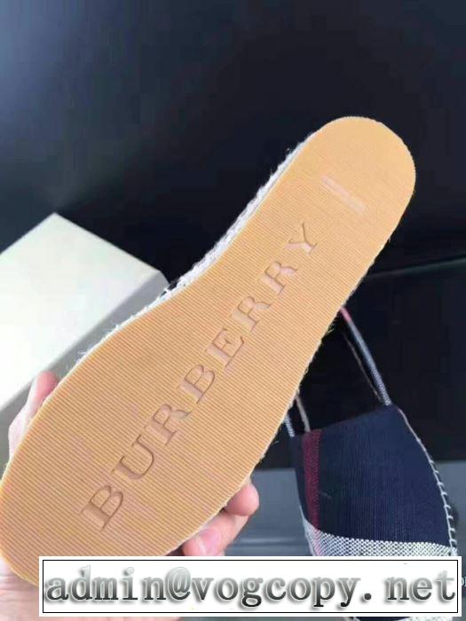 希少性の高い2色選択可ローヒールレディース シューズ バーバリー BURBERRY 2018春夏新作