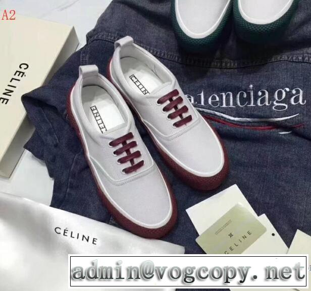 最近売れたアイテム セリーヌ CELINE 2色可選 2018春夏新作スニーカー、靴