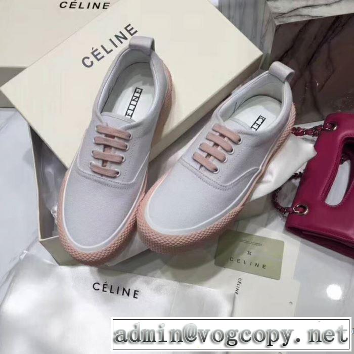 最近売れたアイテム セリーヌ CELINE 2色可選 2018春夏新作スニーカー、靴