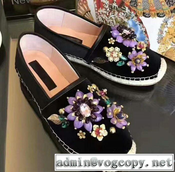 2色可選 2018春夏新作レディース シューズ 注目美品ドルチェ＆ガッバーナ Dolce&Gabbana