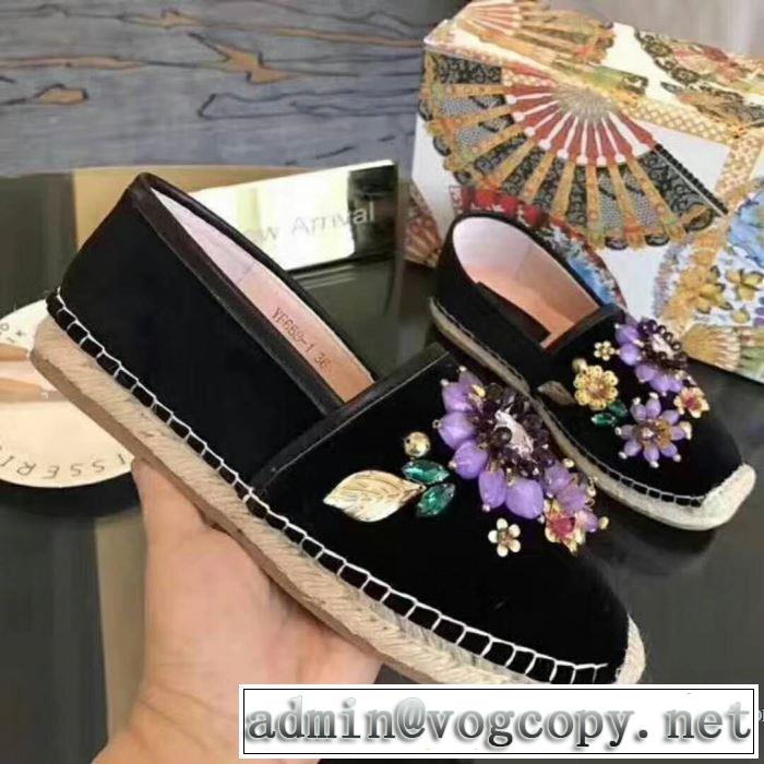 2色可選 2018春夏新作レディース シューズ 注目美品ドルチェ＆ガッバーナ Dolce&Gabbana