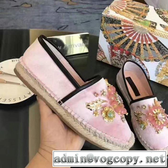 2色可選 2018春夏新作レディース シューズ 注目美品ドルチェ＆ガッバーナ Dolce&Gabbana