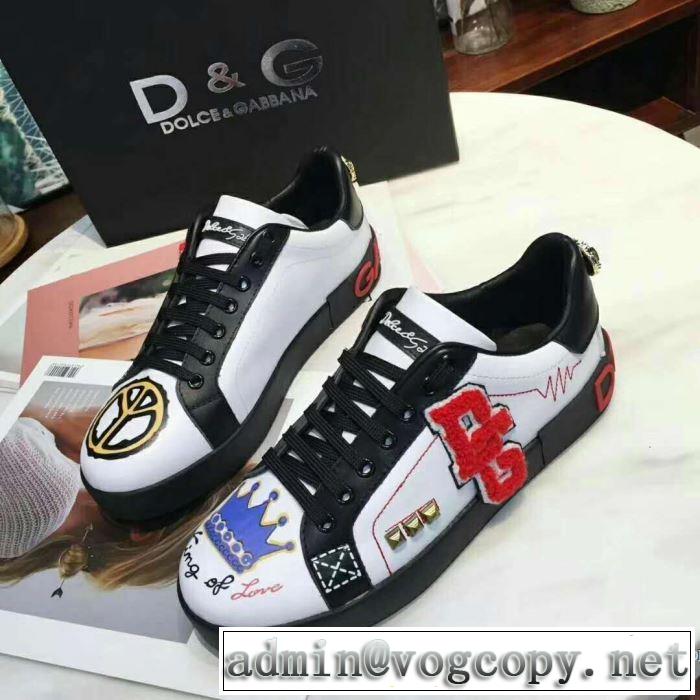 稀少*入手困難 2色選択可ドルチェ＆ガッバーナ Dolce&Gabbana 2018春夏新作スニーカー、靴