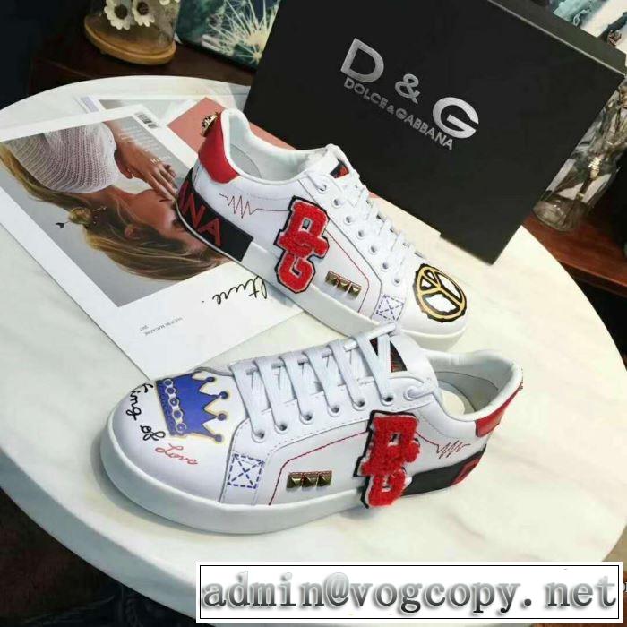 稀少*入手困難 2色選択可ドルチェ＆ガッバーナ Dolce&Gabbana 2018春夏新作スニーカー、靴