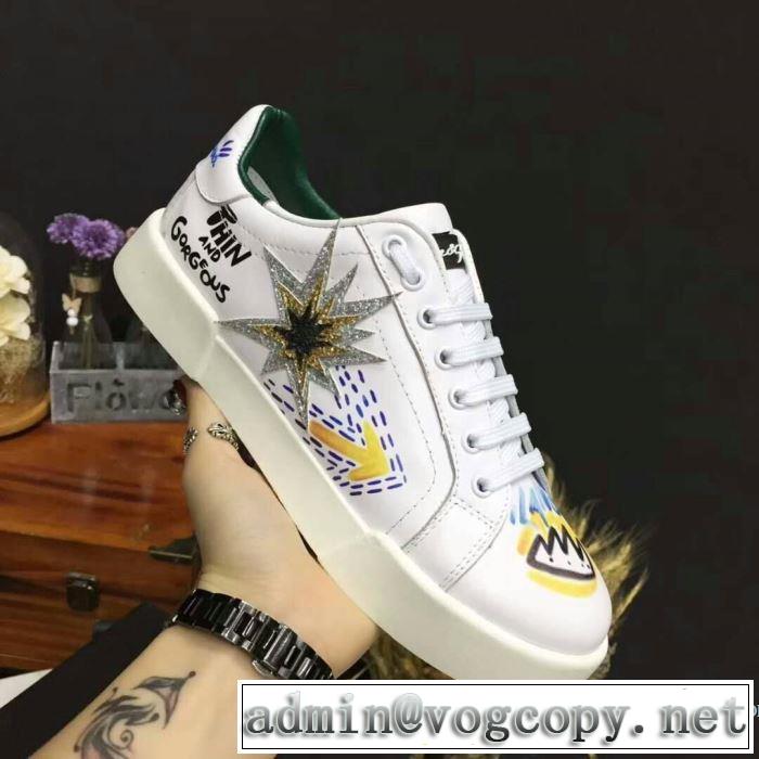 魅力をプラス 2018限定モデル ドルチェ＆ガッバーナ Dolce&Gabbana スニーカー、靴 2色選択可