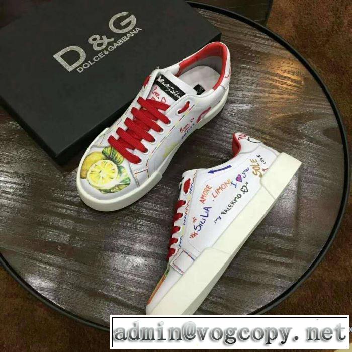 春夏超人気の最新作 ドルチェ＆ガッバーナ Dolce&Gabbana 2018年トレンドNO1 スニーカー、靴2色選択可