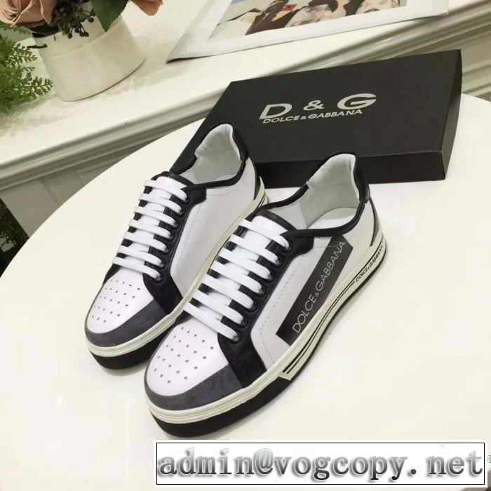 2色選択可2018春夏新作 ドルチェ＆ガッバーナ Dolce&Gabbana スニーカー、靴上品でベーシック