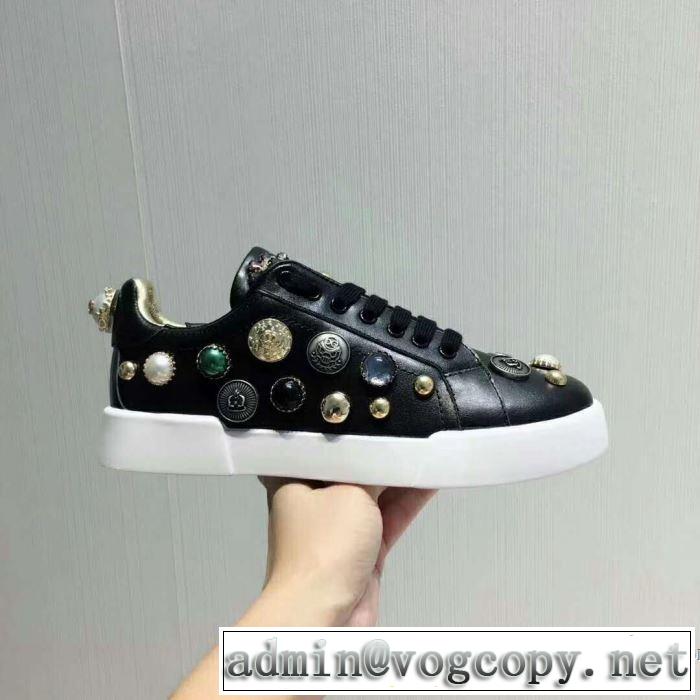 欧米韓流 2018春夏新作 スニーカー、靴 ドルチェ＆ガッバーナ Dolce&Gabbana 2色可選