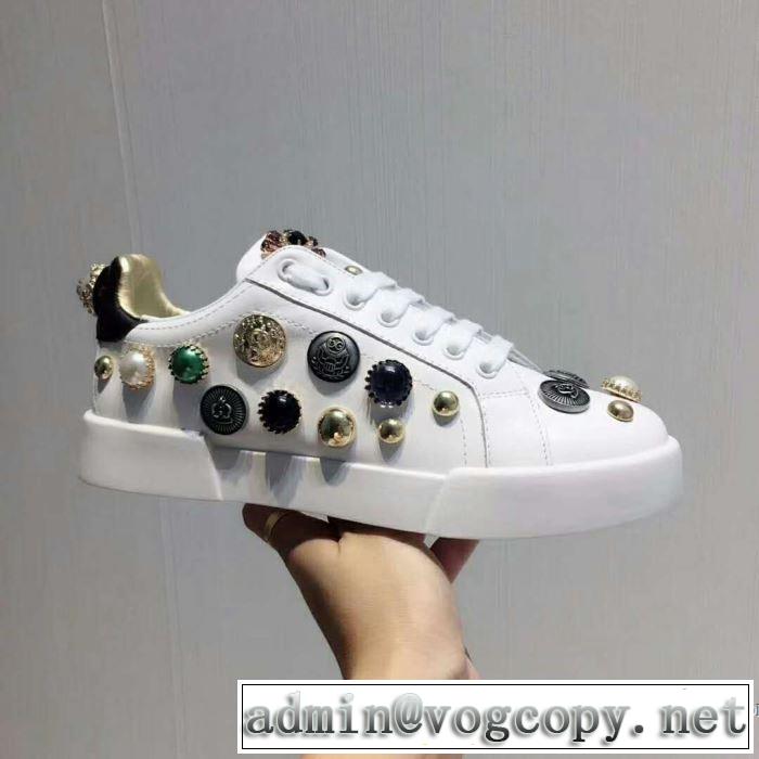 欧米韓流 2018春夏新作 スニーカー、靴 ドルチェ＆ガッバーナ Dolce&Gabbana 2色可選